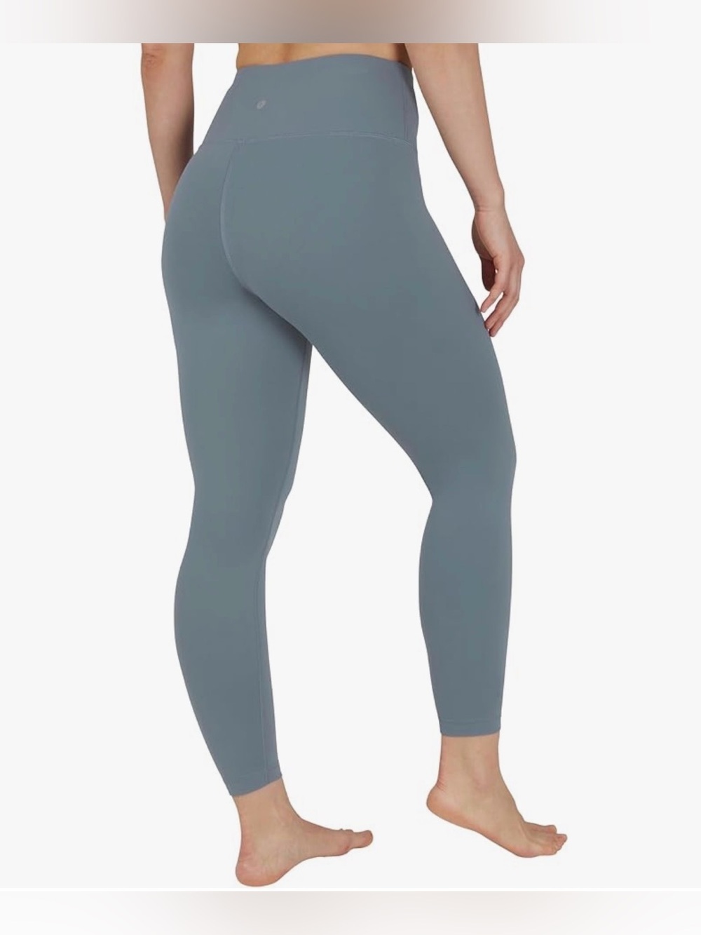 90 Degree By Reflex High-Waist Performance Leggings - Slate Blue Gray - Picture 2 of 5